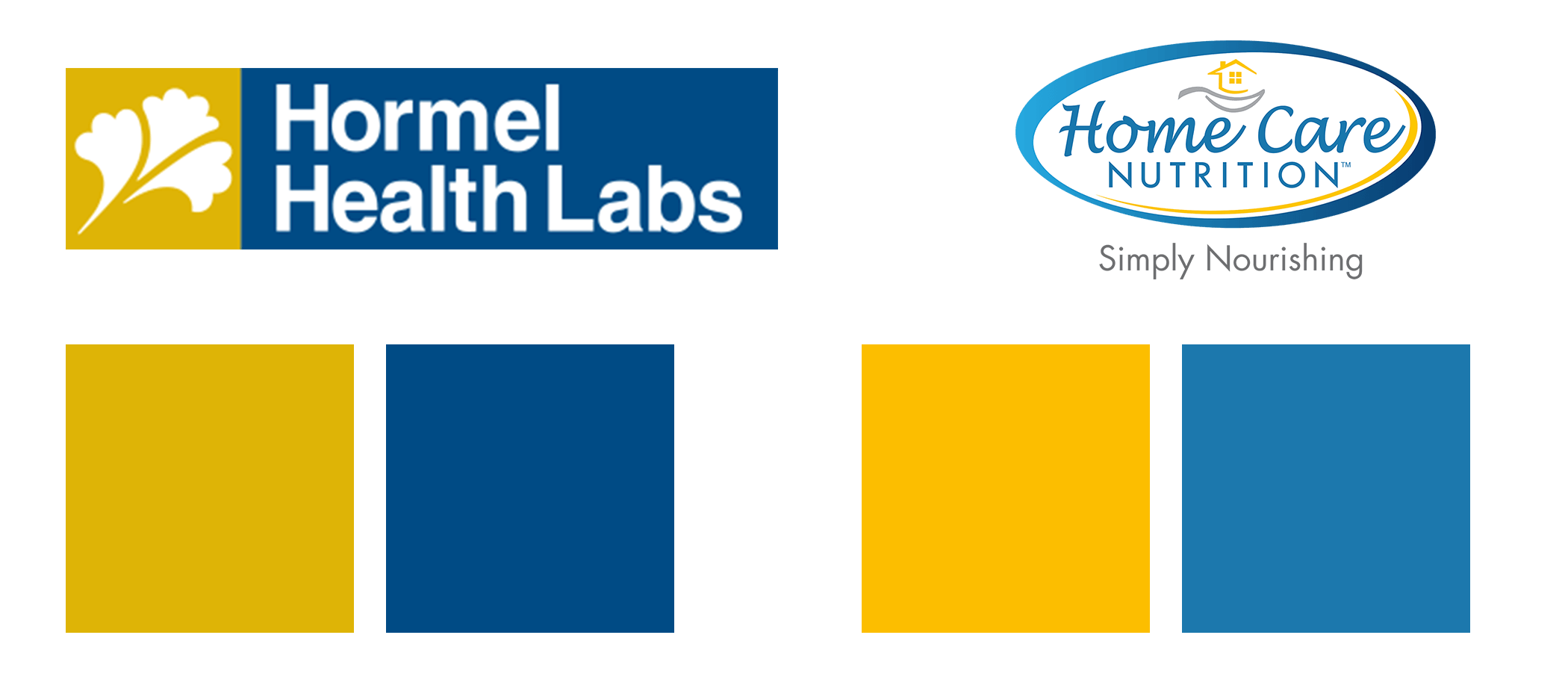 Old Hormel Health Labs Logo and Home Care Nutrition Logo